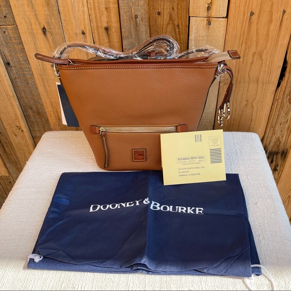 DOONEY BOURKE PEBBLE GRAIN ZIP SAC NEW CARAMEL - Picture 4 of 14